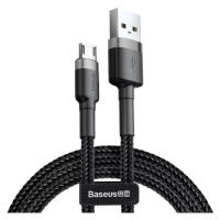 Kábel Baseus Cafule Micro USB cable 2.4A 1m (Gray + Black) (6953156280335)