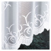 Biela žakarová záclona BAKARO 420x160 cm