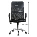 Kancelárska stolička FULL na kolieskach modrá/čierna