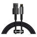 Kábel Baseus Tungsten Gold Cable USB to iP 2.4A 2m (black)