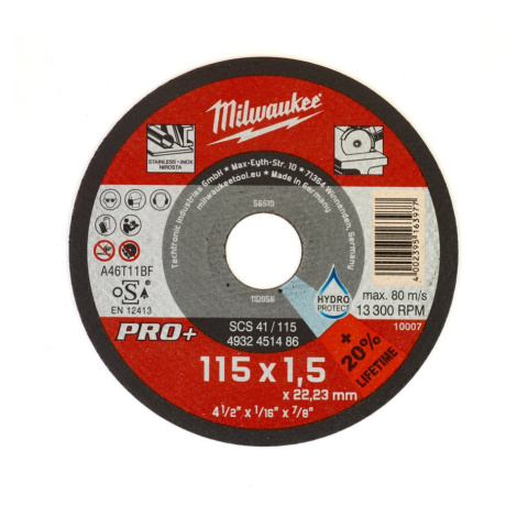 MILWAUKEE Rezný kotúč PRO+ SCS 41/115 × 1,5 mm