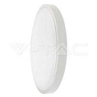 18W LED kupolové svetlo, okrúhly mikrovlnný senzor, biely rám 4000K IP44 1530lm VT-8618S (