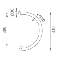 WA - MADLO M1 WA/B-DHP ks NEL - nerez lesklá 30300 mm