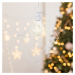 Industriální vánoční osvětlení CALOS 25,5 cm bílé