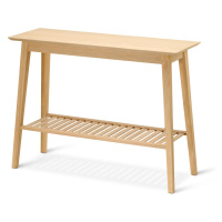 Konzolový stolík s 2 odkladacími plochami z jaseňového dreva