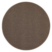 Kusový koberec Astra hnědá kruh - 160x160 (průměr) kruh cm Vopi koberce