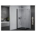 MEXEN/S - Pretória sprchovací kút 80x100, transparent, čierna + sprchová vanička vrátane sifónu 
