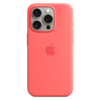Apple silikónový kryt s MagSafe na iPhone 15 Pro svetlo melónový