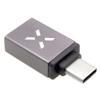 FIXED Link hliníková redukcia z USB-C na USB-A 3.0 sivá