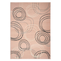 Kusový koberec Circles powder pink - 120x170 cm Alfa Carpets