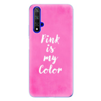Odolné silikónové puzdro iSaprio - Pink is my color - Huawei Honor 20