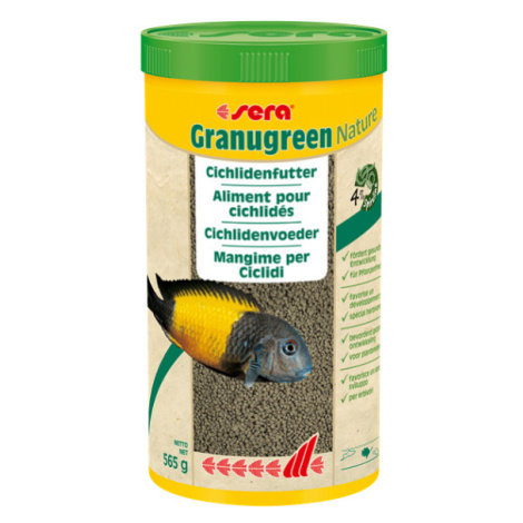 Sera Granugreen Nature základné granulované krmivo pre africké cichlidy 250ml