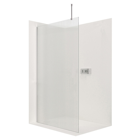 Cerano Onyx Top, sprchová zástena Walk-in, chróm, ryhované sklo - 70x200 cm, CER-CER-8050BD1590