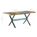 Jedálenský stôl drevo / oceľ Dekorhome 160x80x76 cm,Jedálenský stôl drevo / oceľ Dekorhome 160x8