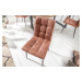 LuxD 24718 Dizajnová stolička Modern vintage hnedá