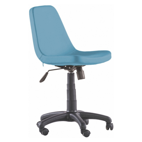 Otočná kancelárska stolička na kolieskach comfy - modrá