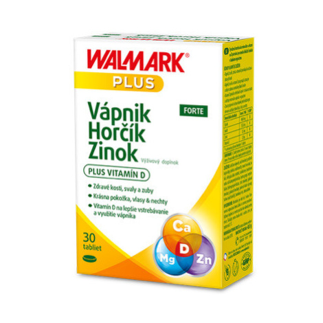 WALMARK Vápnik horčík zinok Forte 30 tabliet