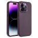 Leather Mag Cover for IPHONE 15 PRO dark violet