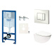Cenovo zvýhodnený závesný WC set Grohe do ľahkých stien / predstenová montáž + WC SAT Infinitio 