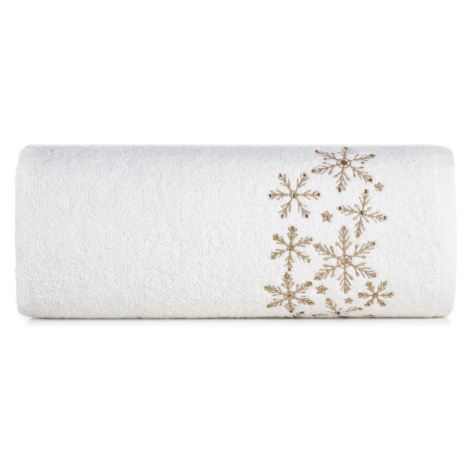 Bavlnený vianočný uterák so zlatými vločkami Šírka: 50 cm | Dĺžka: 90 cm