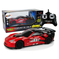 mamido  Športové vozidlo RC 1:24 Corvette C6. R Červená 2,4 g svetlo