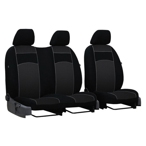 Poťahy pre PEUGEOT PARTNER 2+1 II (2008 -2018) VIP-B3 (textil) 1.model (vyp)