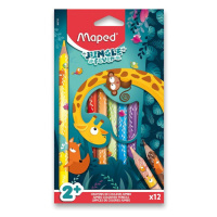 Pastelky MAPED Jungle Fever Jumbo 12 ks