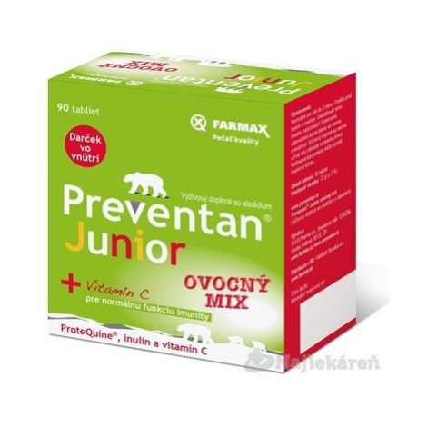 Preventan Junior ovocný mix 90 tabliet