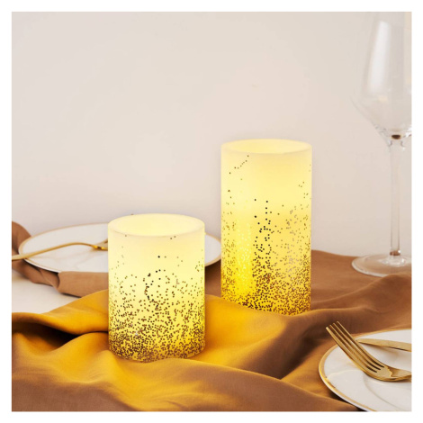 Pauleen Golden Glitter Candle LED sviečka sada 2 ks