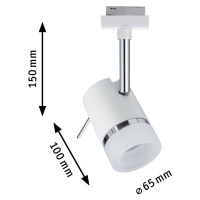 Paulmann URail Pipe bodové svetlá, biela/chróm