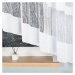 Biela žakarová záclona VIKTORIA 500x160 cm