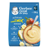 GERBER Kaša mliečna cereal ovocná Dobrú noc 230 g