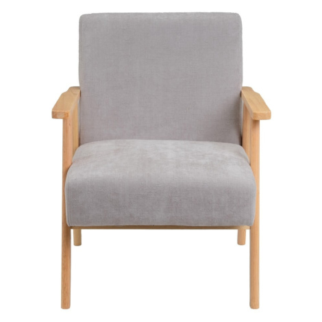 Sivé ženilkové kreslo Vintage – Casa Selección