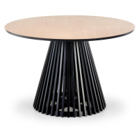 HALMAR Miyaki okrúhly jedálenský stôl dub prírodný / čierna