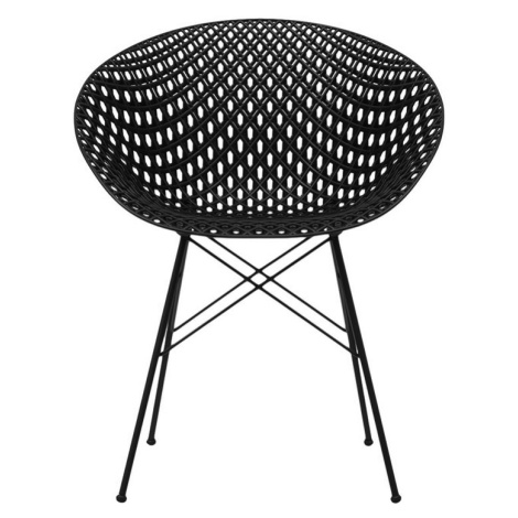 Kartell - Stolička Smatrik Outdoor, čierna/čierna