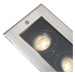 Moderné zemné bodové svietidlo oceľové 2-svetlo nastaviteľné IP65 - Oneon