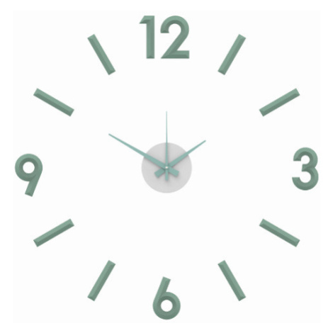Nalepovacie nástenné hodiny, MPM 3771.40, zelené mint, 60cm