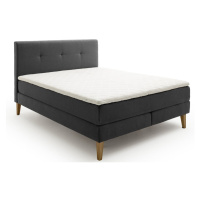 Antracitová boxspring posteľ 160x200 cm Stockholm – Meise Möbel