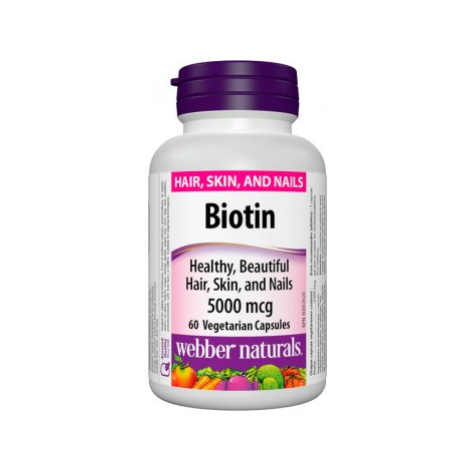 WEBBER NATURALS Biotin 5000 mcg 60 kapsúl