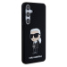 Karl Lagerfeld Liquid Silicone Ikonik NFT Zadný Kryt pre Samsung Galaxy S24+ Black