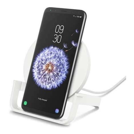 Belkin Boost Charge Wireless Charging Stand 10W + QC 3.0 charger - White