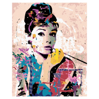 Diamantové maľovanie - AUDREY HEPBURN Rámovanie: bez rámu a bez vypnutia plátna, Rozmer: 40x50 c