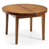 Estila Okrúhly rozkladací jedálenský stôl Star z dreva rozkladací 170cm