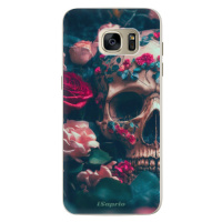 Silikónové puzdro iSaprio - Skull in Roses - Samsung Galaxy S7 Edge
