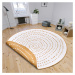 Kusový koberec Twin-Wendeteppiche 105786 Ochre kruh – na ven i na doma - 200x200 (průměr) kruh c