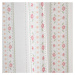Biela/ružová záclona 140x183 cm Floral Stripe – Catherine Lansfield