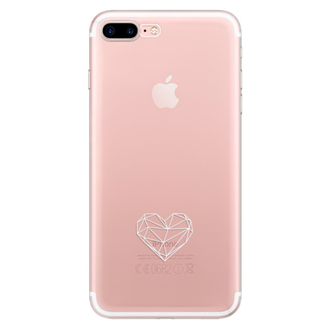 Odolné silikónové puzdro iSaprio - čiré - Digital Love - iPhone 7 Plus