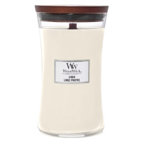 WOODWICK Linen sviečka v tvare vázy 609 g