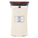 WOODWICK Linen sviečka v tvare vázy 609 g