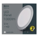 Mini LED panel 175mm, kruhový vstavaný strieborný, 12W, 4500K (EMOS)